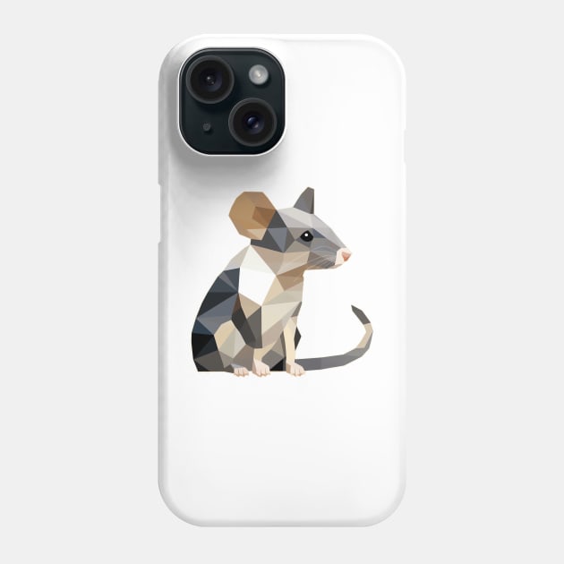 Origami Cute Mouse small Phone Case by Origami Fashion