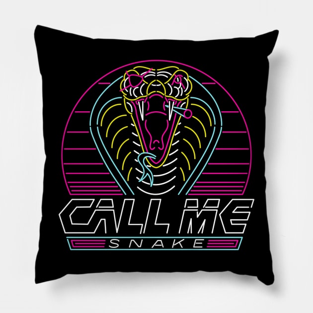 Call Me Snake Pillow by technofaze