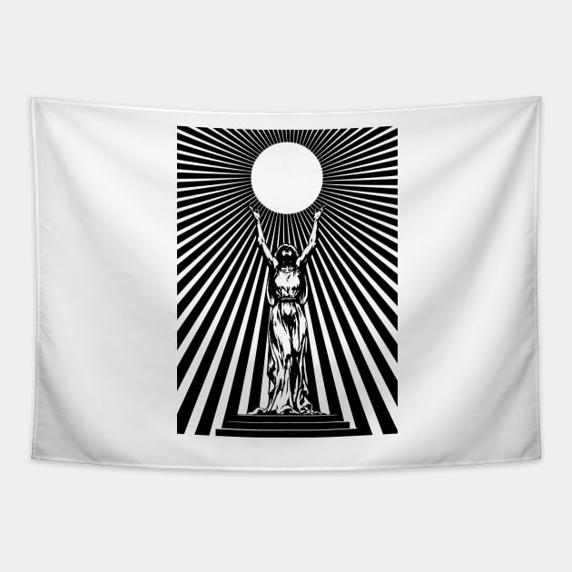 Sun God Illustration Tapestry by CreatorJ