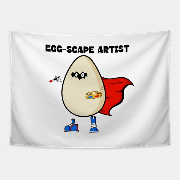 Eggscape Artist Tapestry by Art by Nabes