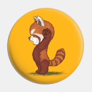 Red Panda surprised Pin