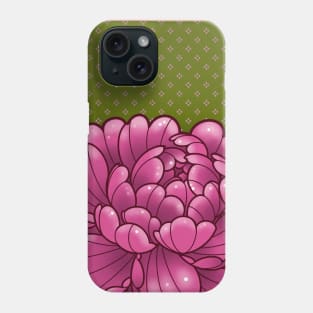 cute cartoony peony flower Phone Case