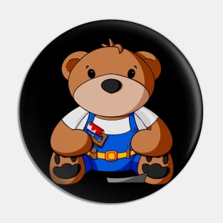 Painter Teddy Bear Pin