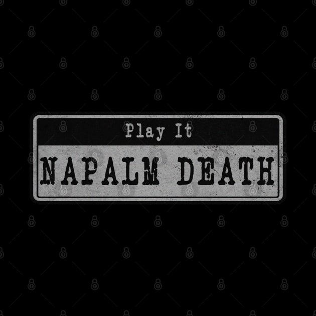 Napalm Death // Vintage Fanart by j.adevelyn