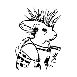 Punk Mohawk Bunny T-Shirt