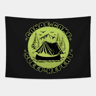 Canoe camp sleep repeat Tapestry