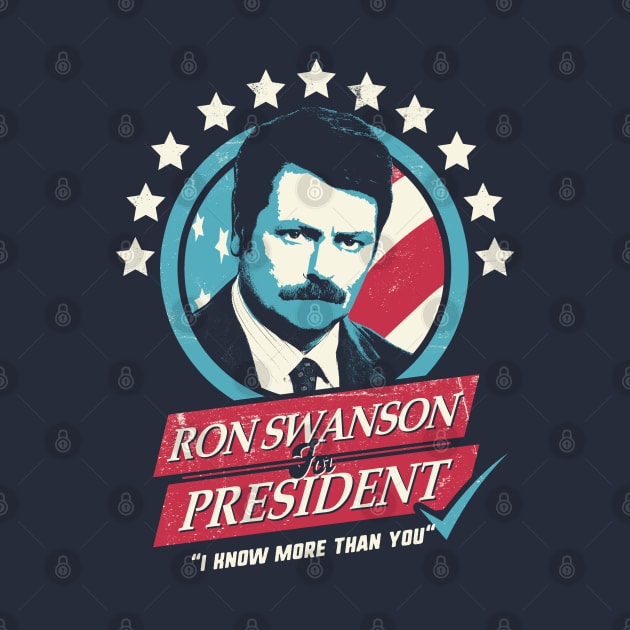 Ron Swanson for President by NerdShizzle