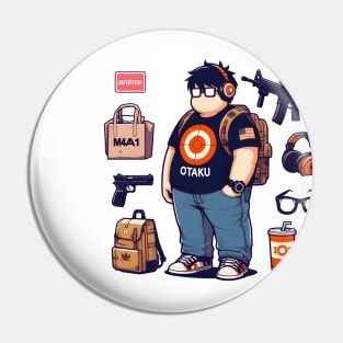 Tactical Otaku Pin