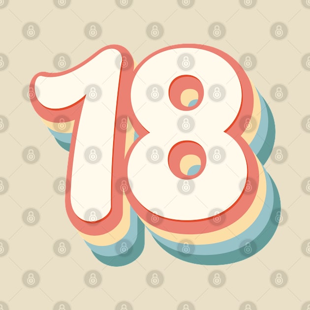 18 Number by RetroDesign