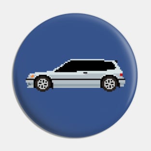 Honda Civic EF Pixelart Pin