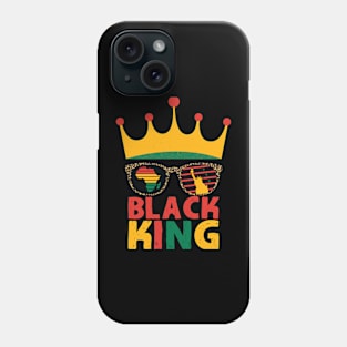 Young Black King Crown African American Kids Boys 1865 Juneteenth Phone Case
