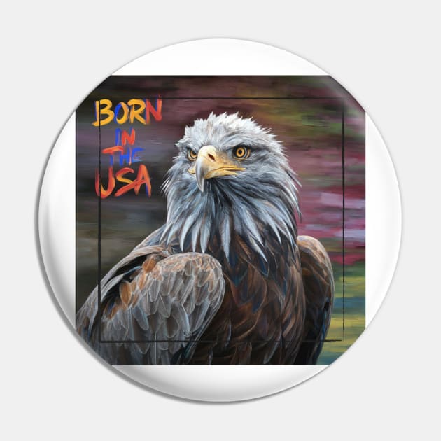 Born in The USA [Eagle-2] Pin by JavaBlend