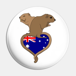 Gerbil Australia (light) Pin