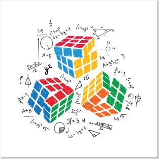 Rubiks Cube Penrose Triangle Optical Illusion - Inspired by Escher - Rubiks  Cube - Posters and Art Prints