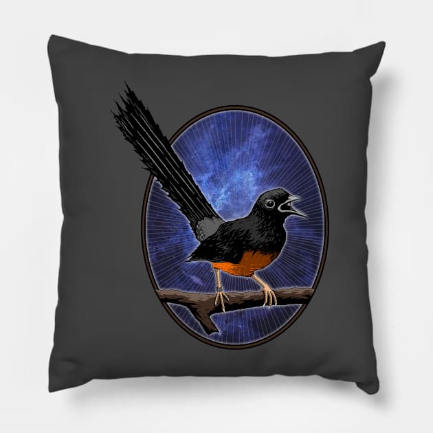 BIRD ART Pillow by HornArt