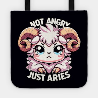 Aries Zodiac Cute Ram Tee - Astrology Graphic Gift Tote