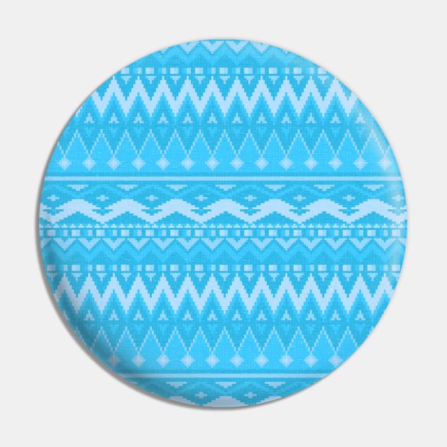 Ethnic blue ornament #4 Pin by GreekTavern