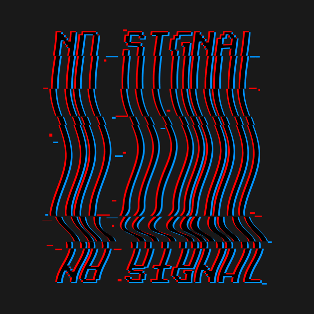 Glitch Text Error No Signal Typographic Design by New East 