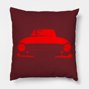 Triumph TR6 1970s classic British sports car monoblock red Pillow