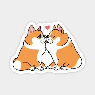 Corgi Kisses Magnet