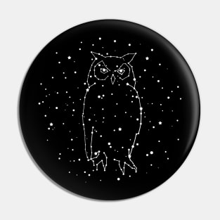 Owl Constellation Pin