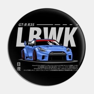 JDM car Nissan GTR R35 Blue Pin