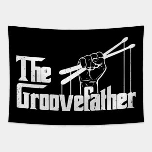 The Groovefather Vintage Drums Drumming - Band Drummer Tapestry