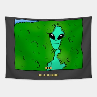 Alien in tree Tapestry