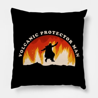 Volcanic Protector Man ✅ - Fire Saga Pillow