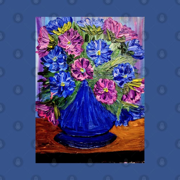 Flowers in a vase painting by kkartwork