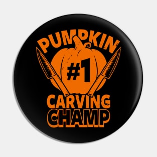 Halloween Pumpkin Carving Champion Pin