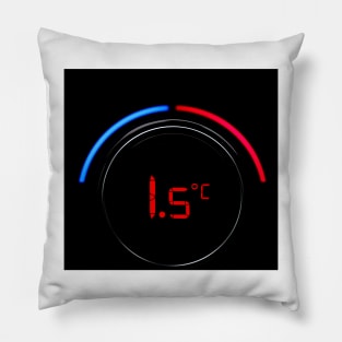 1.5 degree target, 1.5 degree limit, Fridays for Future Pillow