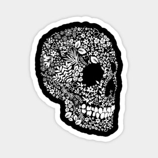 Flower skull Magnet