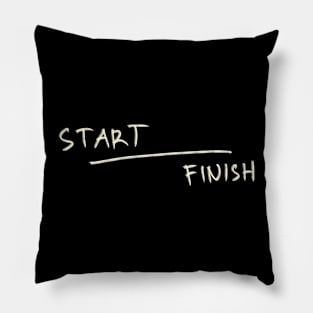 Start Finish Pillow