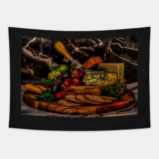 HDR Mixed Cheese Board Tapestry