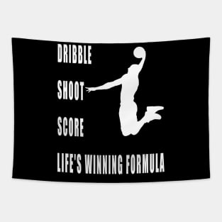 Dribble, Shoot, Score: Life's Winning Formula Tapestry