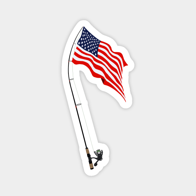 US fishing Magnet by 752 Designs
