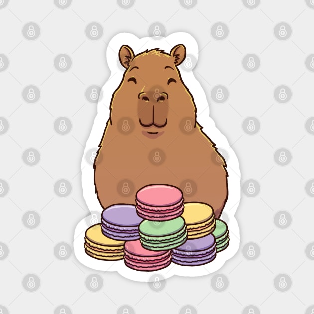 Capybara Macaroons Magnet by capydays