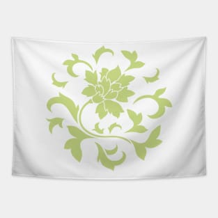 Oriental Flower – Daiquiri Green – Circular Tapestry