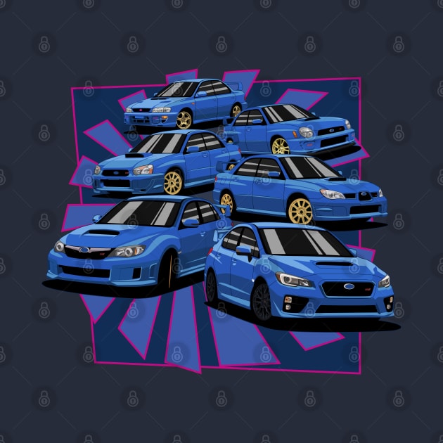 Impreza Generations by AutomotiveArt