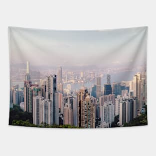 Hongkong skyline by day Tapestry