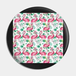 tropical flamingo Pin