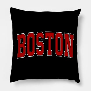 Boston - college university font letters text word football basketball baseball softball volleyball hockey love fan player christmas birthday gift for men women kids mothers fathers day dad mom vintage retro Pillow