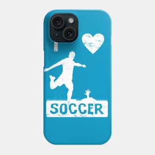 I Love Soccer soccer player Phone Case