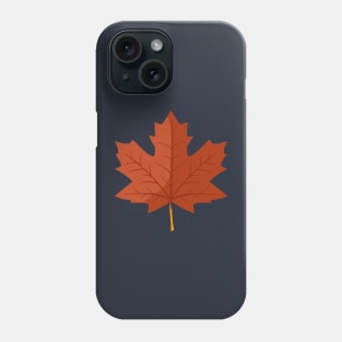 Light Brown Maple Leaf Phone Case