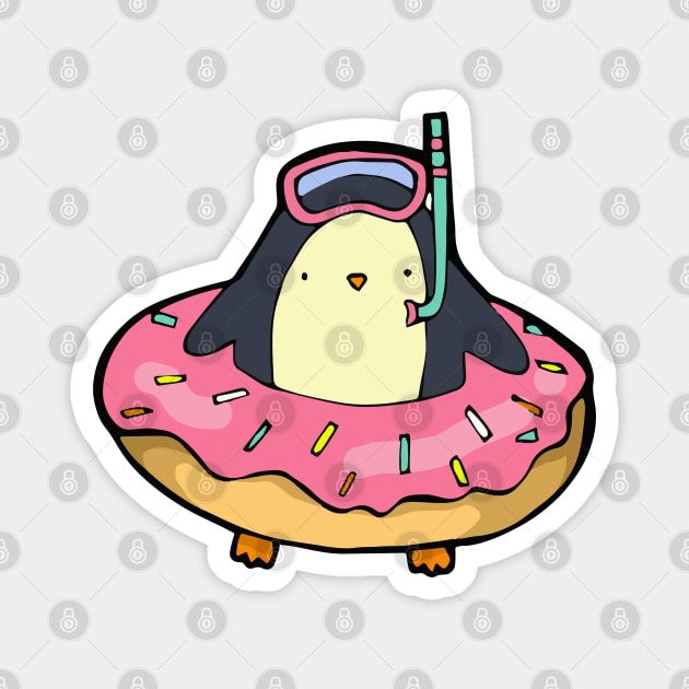 Donut penguin Magnet by Origami Studio