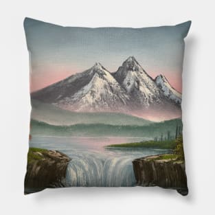 Mountain Waterfall Pillow