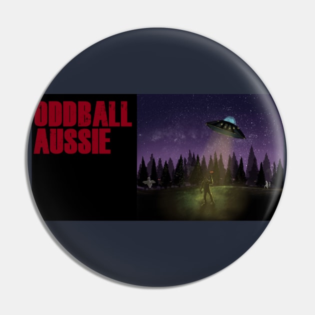 Alternate design - The Oddball Aussie Podcast Pin by OzOddball