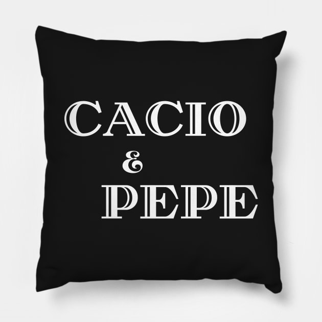 Cacio e pepe Pillow by Rubi16