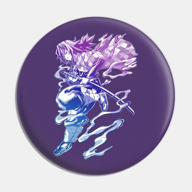 Tomioka Giyuu - Demon slayer Pin by q10mark